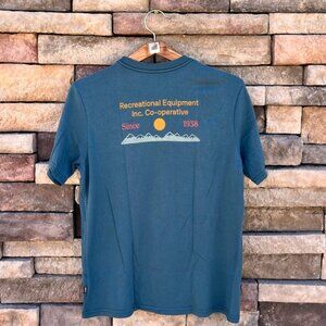 REI Unisex T-Shirt | Size S | Blue | Organic Cotton Blend